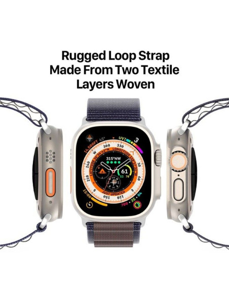 DUX DUCIS GS - Bracelet en nylon pour Apple Watch 42/44/45/49mm indigo