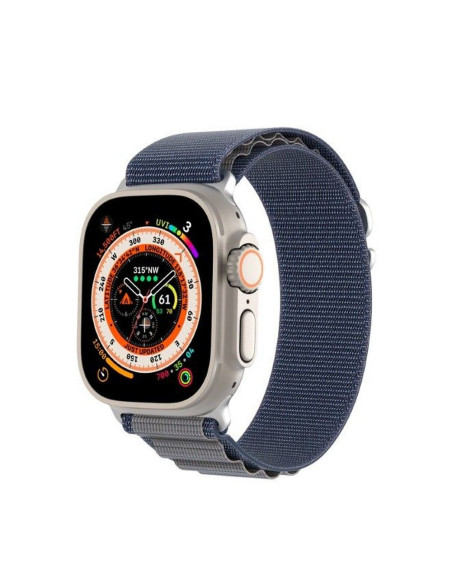 DUX DUCIS GS Bracelet en nylon pour Apple Watch 42 / 44 / 45 / 49 mm bleu