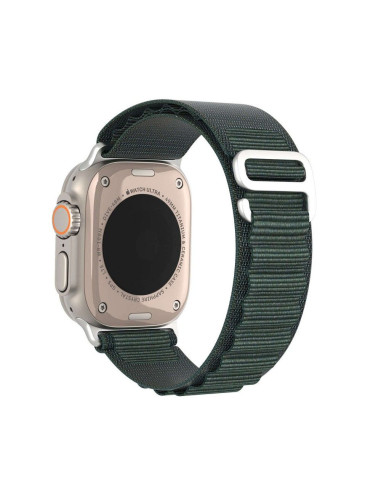 DUX DUCIS GS - Bracelet en nylon pour Apple Watch 42/44/45/49mm vert olive