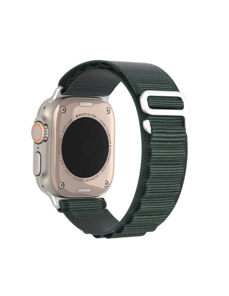 DUX DUCIS GS - Bracelet en nylon pour Apple Watch 42/44/45/49mm vert olive
