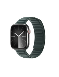DUX DUCIS BL - Bracelet magnétique cranté pour Apple Watch 42/44/45mm vert