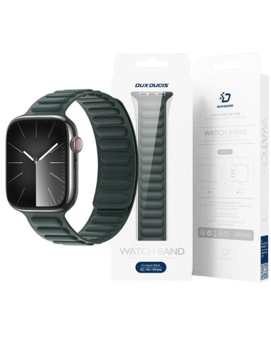 DUX DUCIS BL - Bracelet magnétique cranté pour Apple Watch 42/44/45mm vert