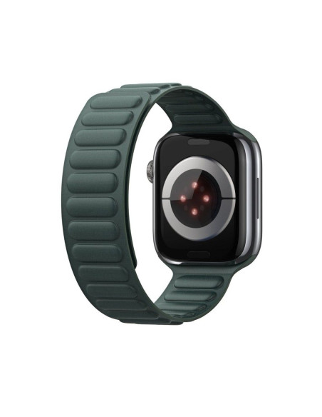 DUX DUCIS BL - Bracelet magnétique cranté pour Apple Watch 42/44/45mm vert