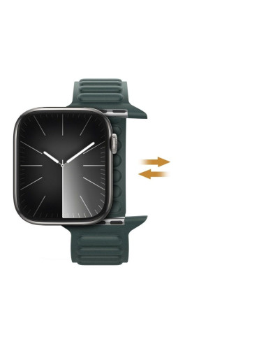 DUX DUCIS BL - Bracelet magnétique cranté pour Apple Watch 42/44/45mm vert