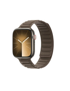 DUX DUCIS BL - Bracelet magnétique cranté pour Apple Watch 42/44/45mm gris foncé
