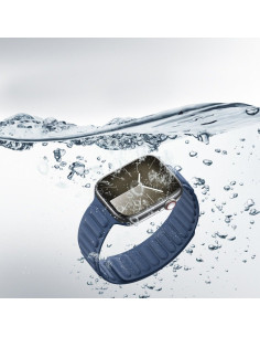 DUX DUCIS BL - Bracelet magnétique cranté pour Apple Watch 42/44/45mm bleu 2