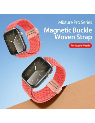 DUX DUCIS Mixture Pro - bracelet tressé pour Apple Watch 38/40/41mm goyave