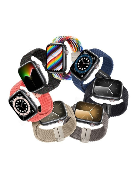 DUX DUCIS Mixture Pro - bracelet tressé pour Apple Watch 38/40/41mm goyave