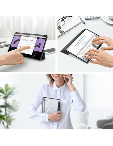 DUX DUCIS Toby - Case intelligente avec porte-stylet pour Samsung Tab S9 Ultra noir