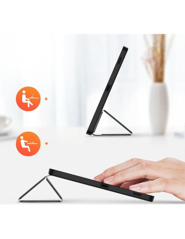 DUX DUCIS Domo - Case pliante avec porte-stylet pour Samsung Tab S9 FE noir