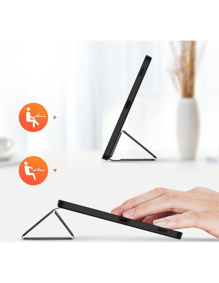 DUX DUCIS Domo - Case pliante avec porte-stylet pour Samsung Tab S9 FE noir