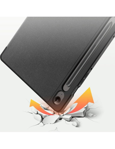 DUX DUCIS Domo - Case pliante avec porte-stylet pour Samsung Tab S9 FE noir