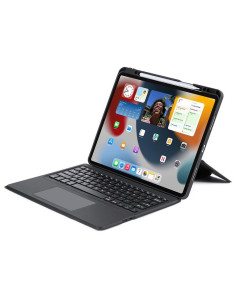 DUX DUCIS DK - Case pliante avec clavier sans fil pour iPad Pro 12.9 (2020/2021/2022) noir