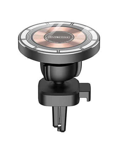 DUZZONA V2 - Support voiture à induction pour grille compatible avec MagSafe 15W noir