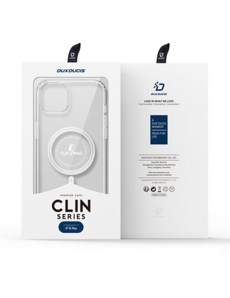 DUX DUCIS Clin - Case transparente compatible avec MagSafe pour iPhone 15 Plus