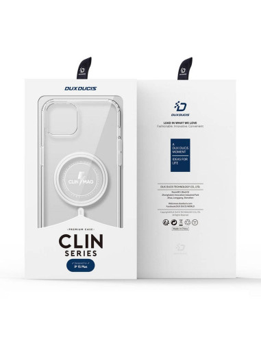 DUX DUCIS Clin - Case transparente compatible avec MagSafe pour iPhone 15 Pro