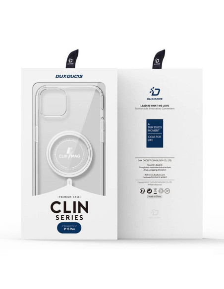 DUX DUCIS Clin - Case transparente compatible avec MagSafe pour iPhone 15 Pro