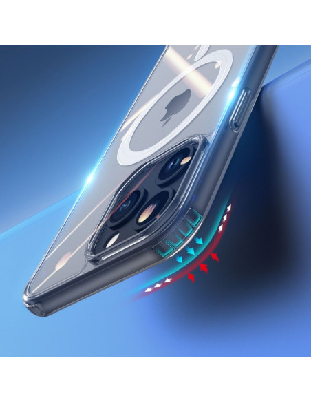 DUX DUCIS Clin - Case transparente compatible MagSafe pour iPhone 15 Pro Max