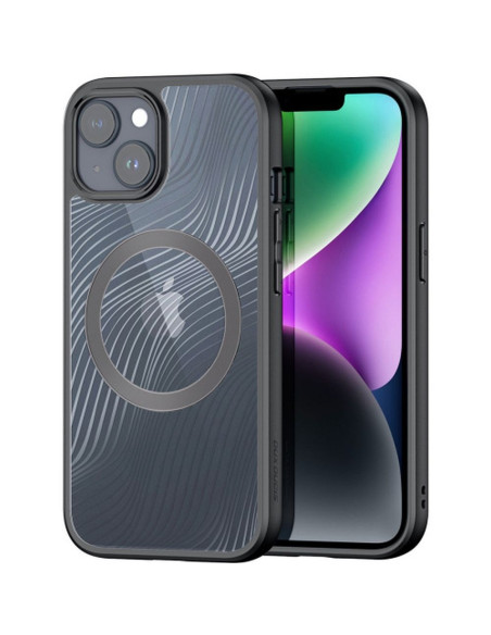 DUX DUCIS Aimo Mag - Case blindée compatible avec MagSafe pour Apple iPhone 15 noir
