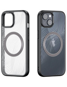 DUX DUCIS Aimo Mag - Case blindée compatible avec MagSafe pour Apple iPhone 15 noir 2