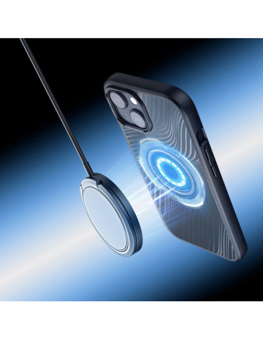 DUX DUCIS Aimo Mag - Case blindée compatible avec MagSafe pour Apple iPhone 15 Plus noir