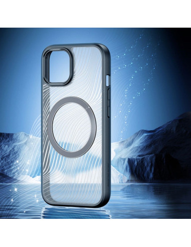 DUX DUCIS Aimo Mag - Case blindée compatible avec MagSafe pour Apple iPhone 15 Plus noir