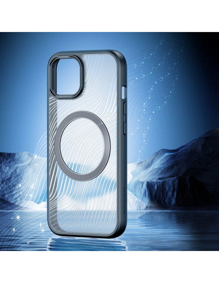 DUX DUCIS Aimo Mag - Case blindée compatible avec MagSafe pour Apple iPhone 15 Plus noir