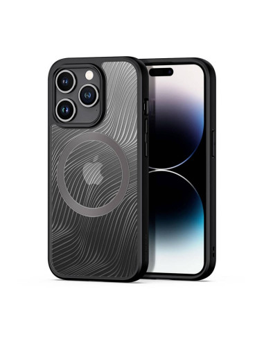 DUX DUCIS Aimo Mag - Case blindée compatible MagSafe pour Apple iPhone 15 Pro noir