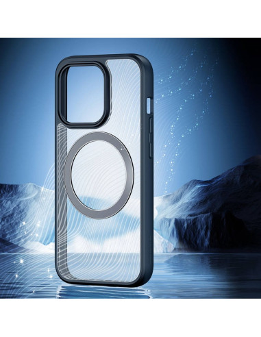 DUX DUCIS Aimo Mag - Case blindée compatible MagSafe pour Apple iPhone 15 Pro noir
