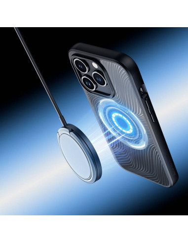 DUX DUCIS Aimo Mag - Case blindée compatible MagSafe pour Apple iPhone 15 Pro noir