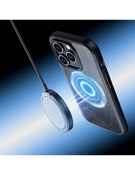 DUX DUCIS Aimo Mag - Case blindée compatible MagSafe pour Apple iPhone 15 Pro noir
