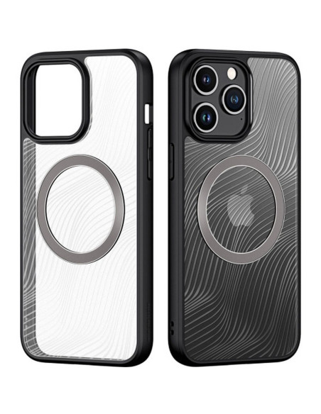 DUX DUCIS Aimo Mag - Case blindée compatible MagSafe pour Apple iPhone 15 Pro Max noir