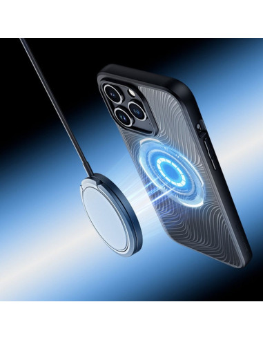 DUX DUCIS Aimo Mag - Case blindée compatible MagSafe pour Apple iPhone 15 Pro Max noir