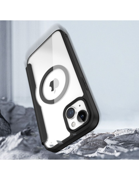 DUX DUCIS Skin X Pro - Coque compatible MagSafe pour Apple iPhone 15 Plus noir