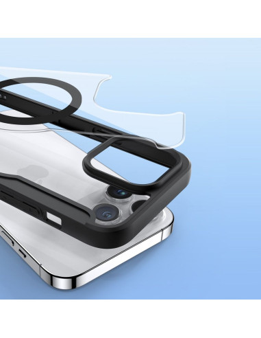 DUX DUCIS SKIN X PRO étui compatible avec MagSafe pour IPHONE 15 Pro noir