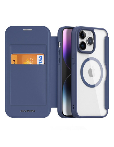 DUX DUCIS SKIN X PRO étui compatible avec MagSafe pour IPHONE 15 Pro Max bleu