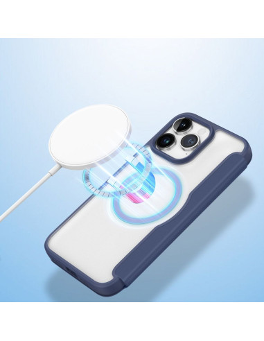 DUX DUCIS SKIN X PRO étui compatible avec MagSafe pour IPHONE 15 Pro Max bleu