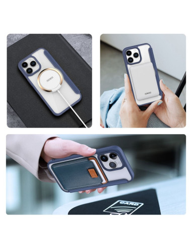 DUX DUCIS SKIN X PRO étui compatible avec MagSafe pour IPHONE 15 Pro Max bleu