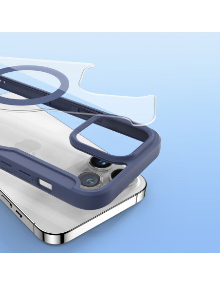 DUX DUCIS SKIN X PRO étui compatible avec MagSafe pour IPHONE 15 Pro Max bleu