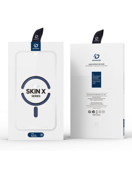 DUX DUCIS SKIN X PRO étui compatible avec MagSafe pour IPHONE 15 Pro Max bleu