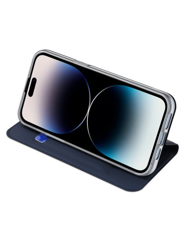 DUX DUCIS Skin Pro - Coque à rabat pour Apple iPhone 15 bleu