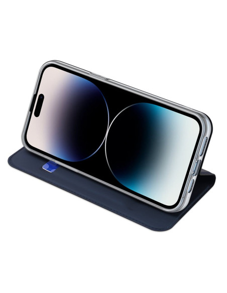 DUX DUCIS Skin Pro - Coque à rabat pour Apple iPhone 15 bleu