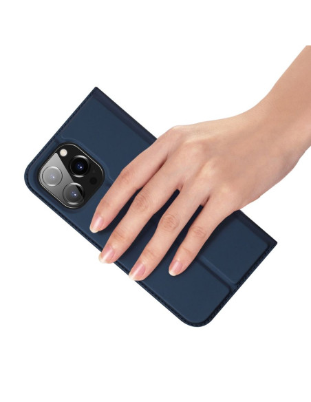 DUX DUCIS Skin Pro - Coque à rabat pour Apple iPhone 15 bleu