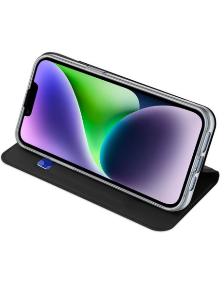 DUX DUCIS Skin Pro - Coque à rabat pour Apple iPhone 15 Plus noir