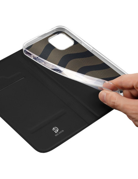 DUX DUCIS Skin Pro - Coque à rabat pour Apple iPhone 15 Plus noir