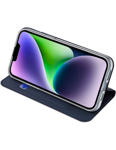 DUX DUCIS Skin Pro - Coque à rabat pour Apple iPhone 15 Plus bleu