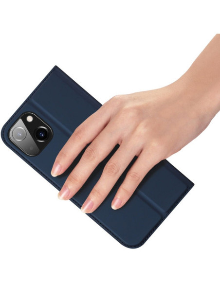 DUX DUCIS Skin Pro - Coque à rabat pour Apple iPhone 15 Plus bleu