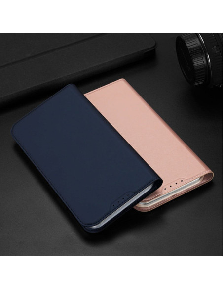 DUX DUCIS Skin Pro - Coque à rabat pour Apple iPhone 15 Plus bleu