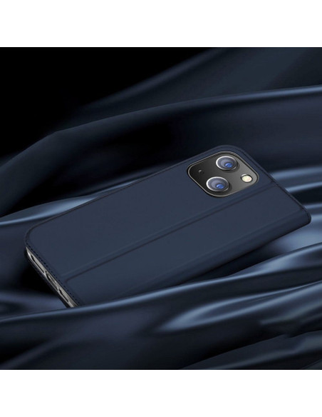 DUX DUCIS Skin Pro - Coque à rabat pour Apple iPhone 15 Plus bleu