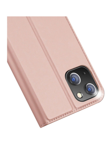 DUX DUCIS Skin Pro - Coque à rabat pour Apple iPhone 15 Plus rose